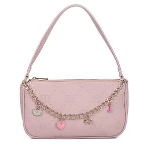 Juicy Couture Pink Shoulder Bag with Chain Detail